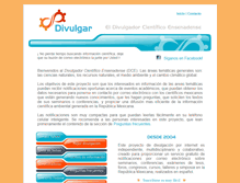 Tablet Screenshot of divulgar.org